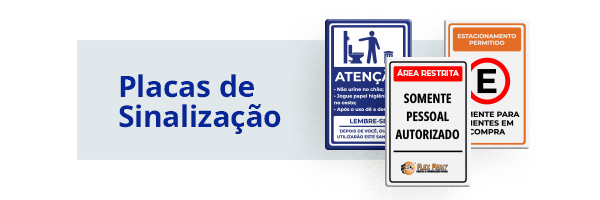 Mini Banner Placas vitrine-mini mobile