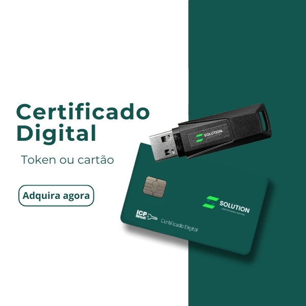 Token ou cartão vitrine-mini