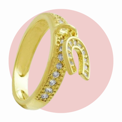 Anéis vitrine-destaque