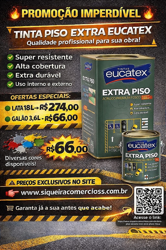 Tinta piso Eucatex
