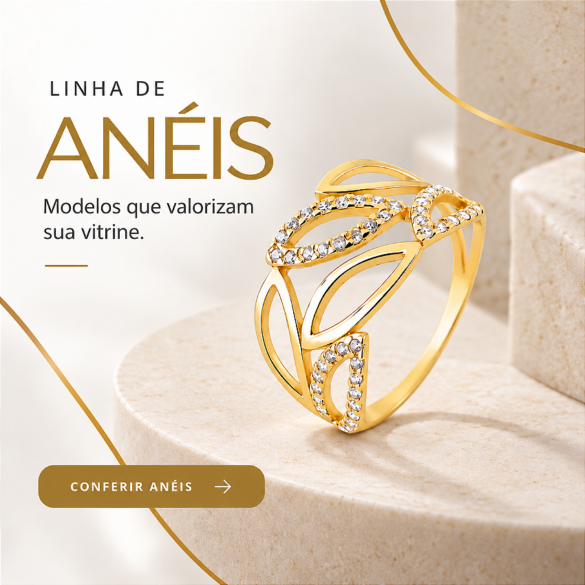 Anéis vitrine-mini