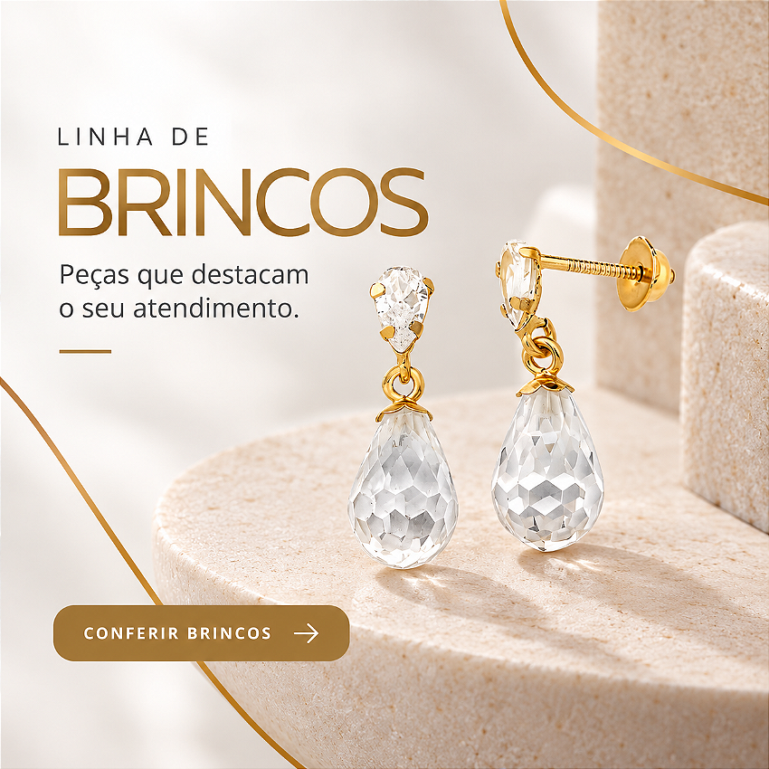 Brincos vitrine-mini