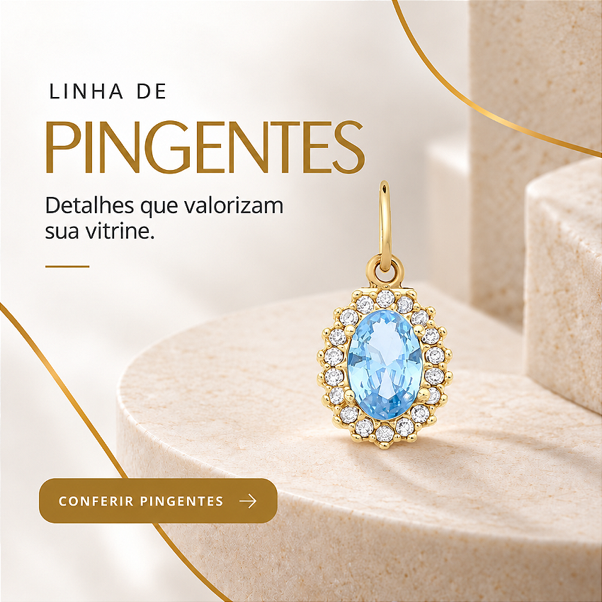 Pingentes vitrine-mini