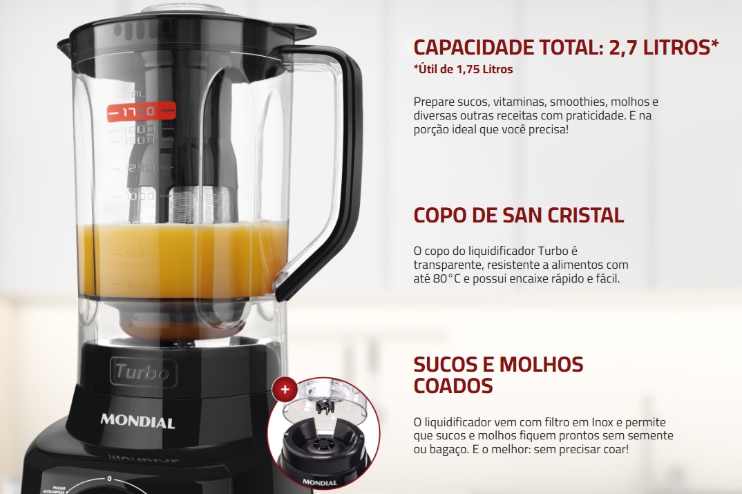 Copos e jarras para liquidificadores Mondial