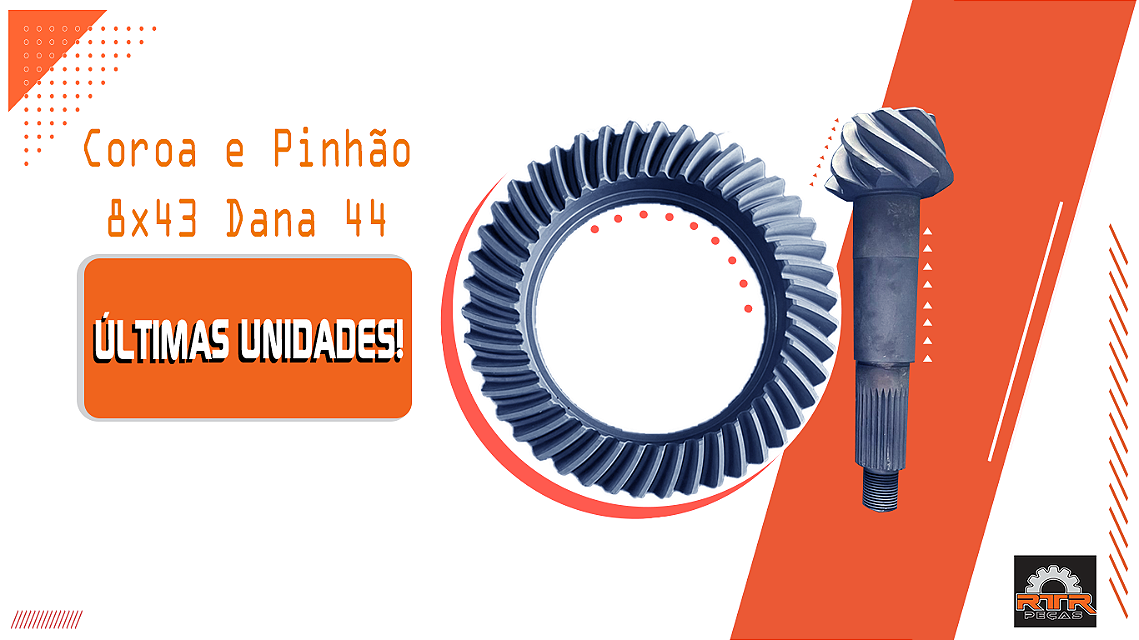 Banner coroa e pinhão 8x43