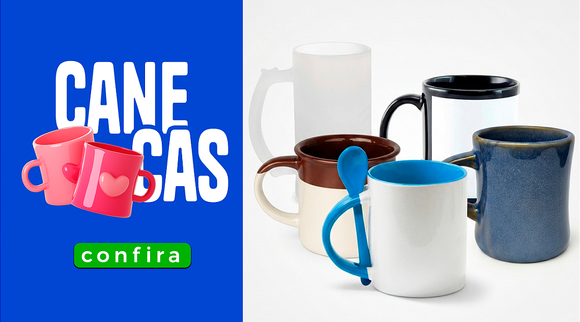 Canecas vitrine-mini
