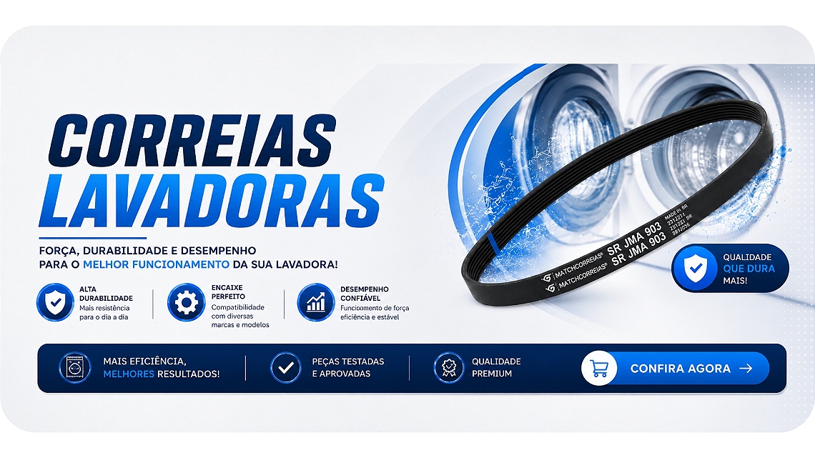 Linha Correias Lavadoras