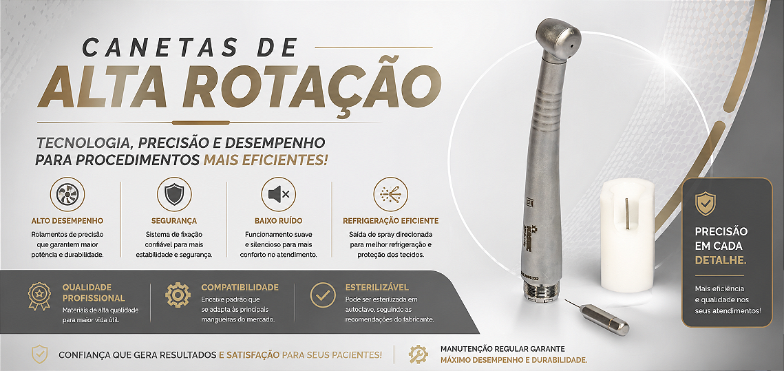 Linha Canetas de Alta Rotação