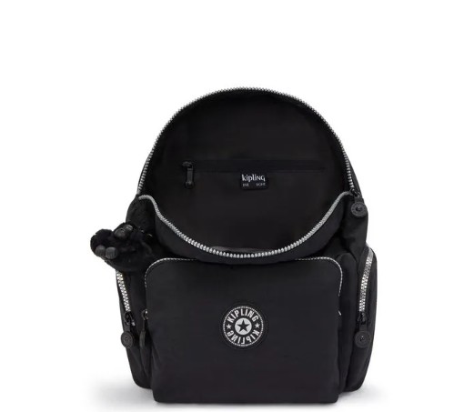 MOCHILA KIPLING CITY ZIP S GLORIOUS SILVER - Atrevida Shoes