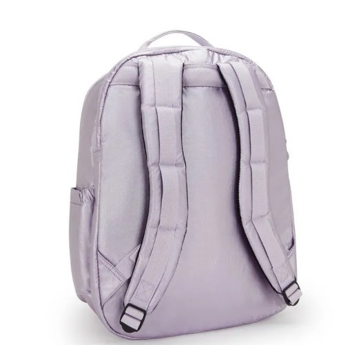 MOCHILA KIPLING SEOUL XL LILA METALLIC - Atrevida Shoes
