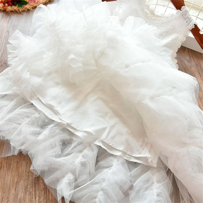 Vestido Infantil Branco de verão para Batizado ou Dama de Honra - Vestidos  de Festa Infantil Temática de Desenho, Batizado, Apresentação e Noivinhas  em geral