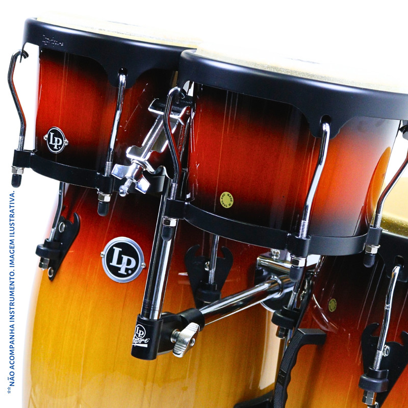 Suporte Bongo LP Aspire LPA244S Cromado - Clube da Percussão