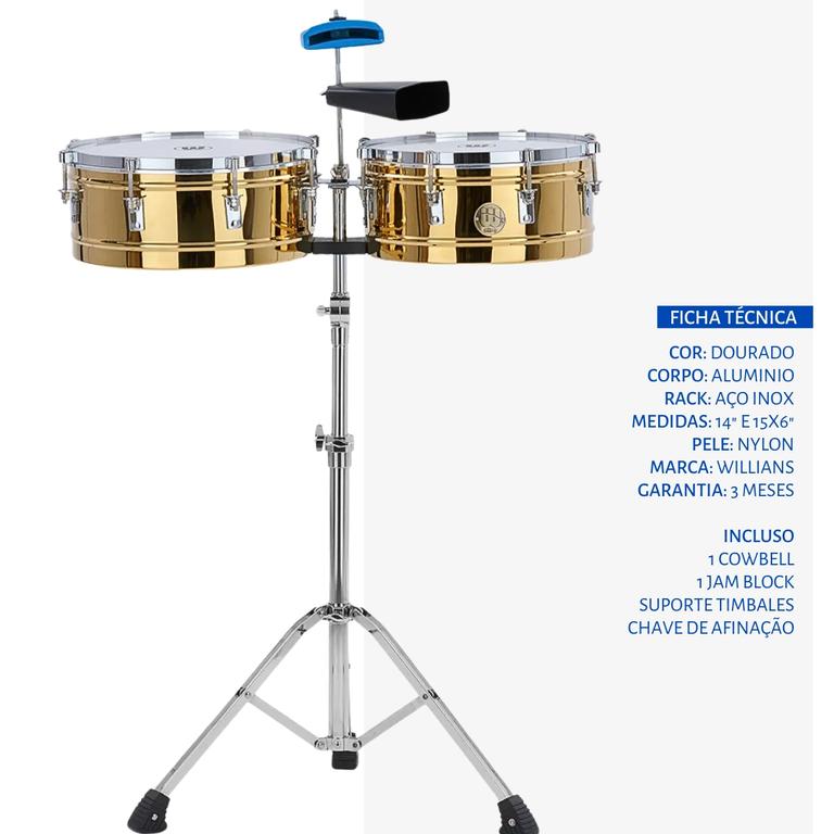 Timbales Williams Steel 14