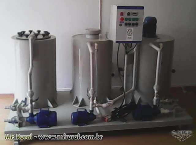 Mini usina compacta para produção de biodiesel em polipropileno