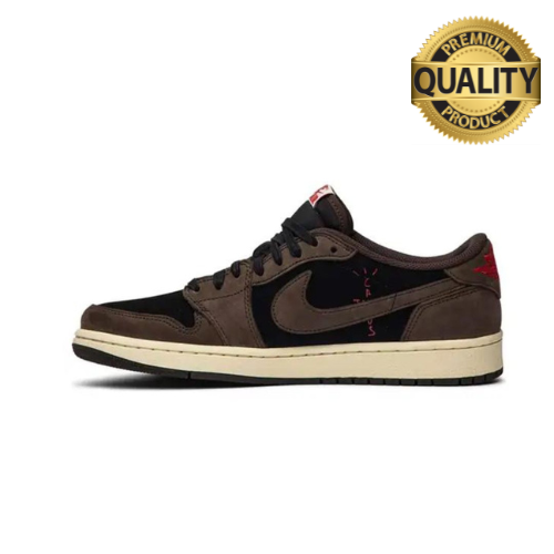 19.5㎝　TravisScott × Jordan1 BlackPhantom Jordan Tênis Air Jordan 1 Low OG TS 