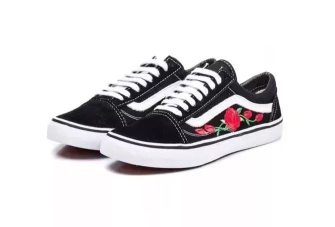 tenis vans feminino flor