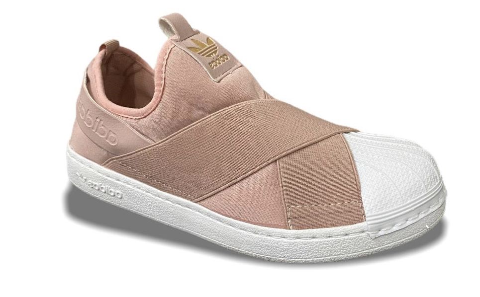 adidas slip on nude