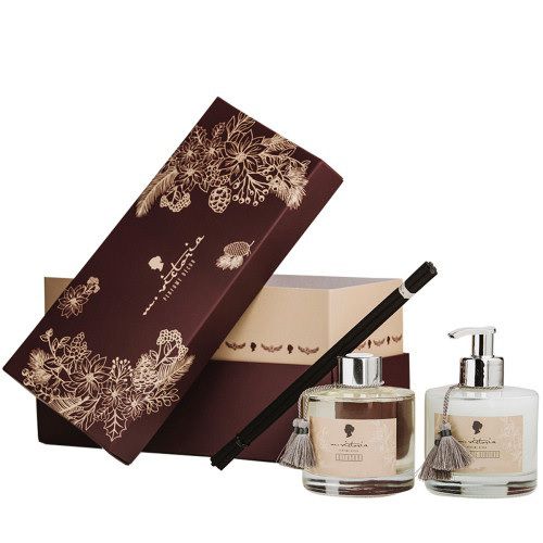 M Victoria Canela com Patchouli - Caixa Kit Coliseu Difusor +