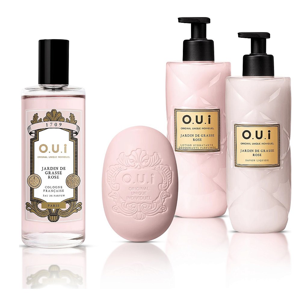 O.U.i Jardin de Grasse Rose - Perfume + Hidratante + Sabonete
