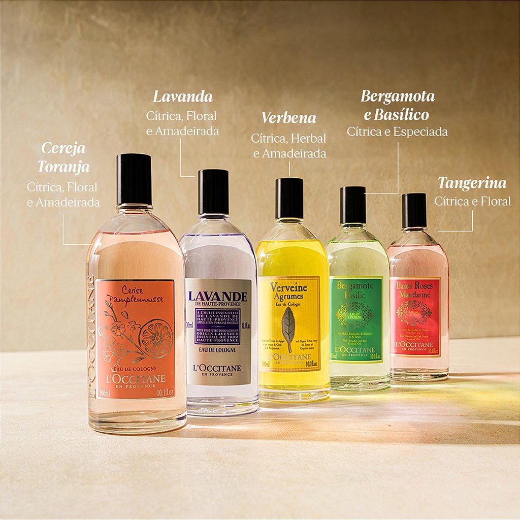 Loccitane Provence Eau de Cologne - Cereja Toranja 300ml - Body e