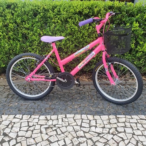 Bicicleta Aro 20 Feminina Now United Rosa com Detalhes Lilás - Isas  Brinquedos e Bikes