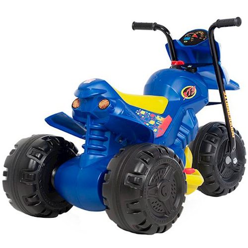 Triciclo Moto Elétrica Infantil Masculina XT3 Cross 2 Marchas Azul