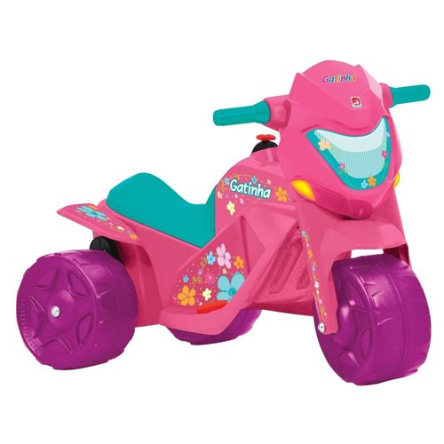 Triciclo Infantil Bandeirante Mototico - Com Empurrador Rosa