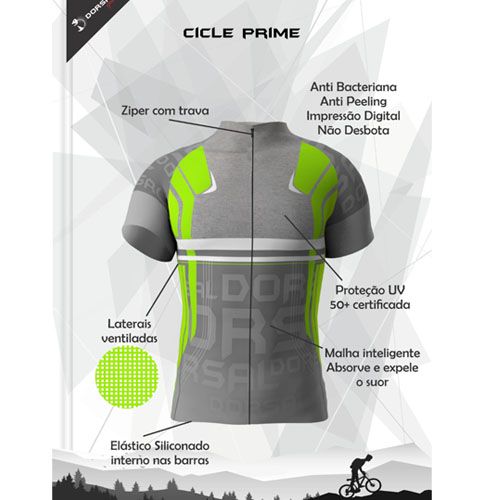 camisa ciclismo masculina manga curta