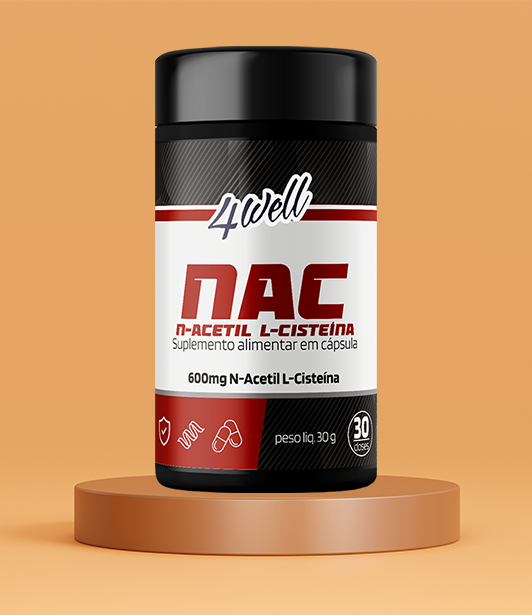 NAC 4well 600mg - 60 cápsulas
