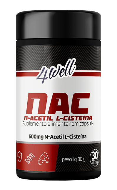 NAC 4well 600mg - 60 cápsulas