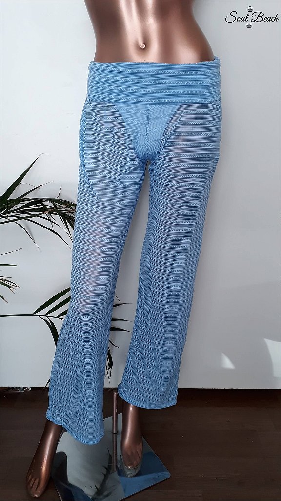 Soul Beach Moda Praia saída de praia calça azul