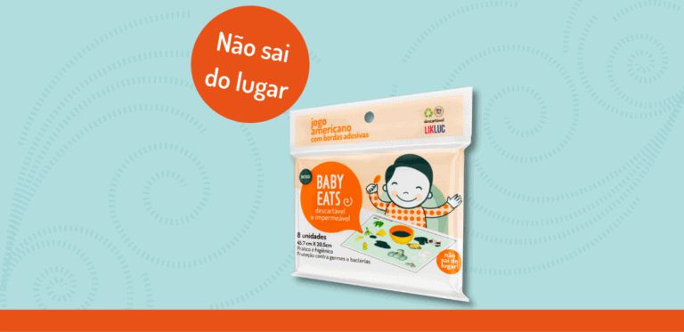 Jogo Americano Descartável Com Adesivo Baby Eats 8und Likluc