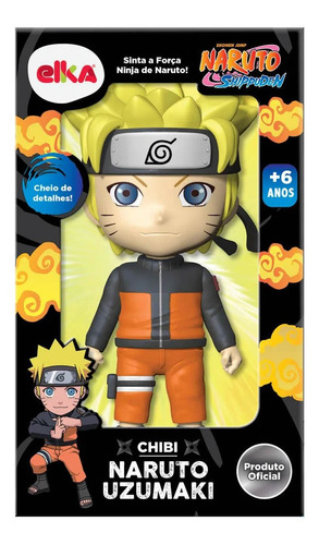Boneco Chibi Naruto Uzumaki Elka - Colibri Toys - Brinquedos e