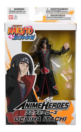 Itachi 。 Boneco Articulado Bandai - Naruto - Uchiha Itachi - Fun - Colibri