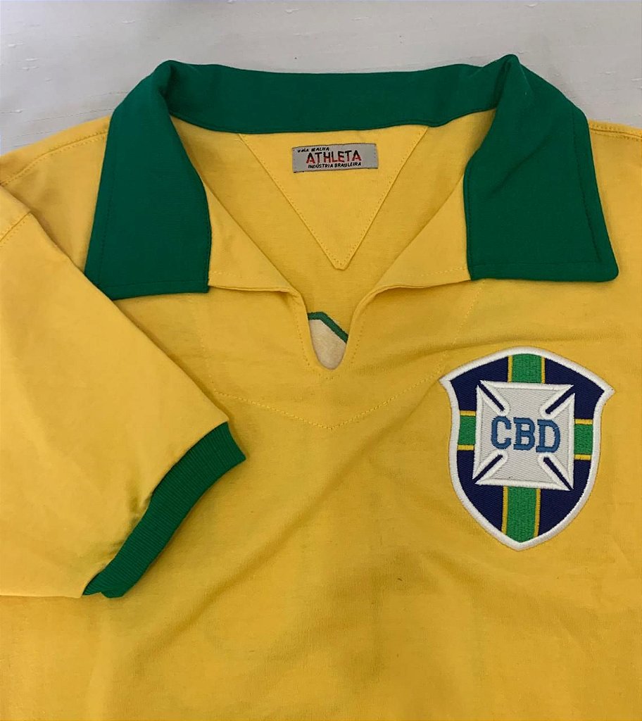 Camisa Seleção brasileira Classica usada de 1958 a 1965 - Retro Original  Athleta - Athleta Store