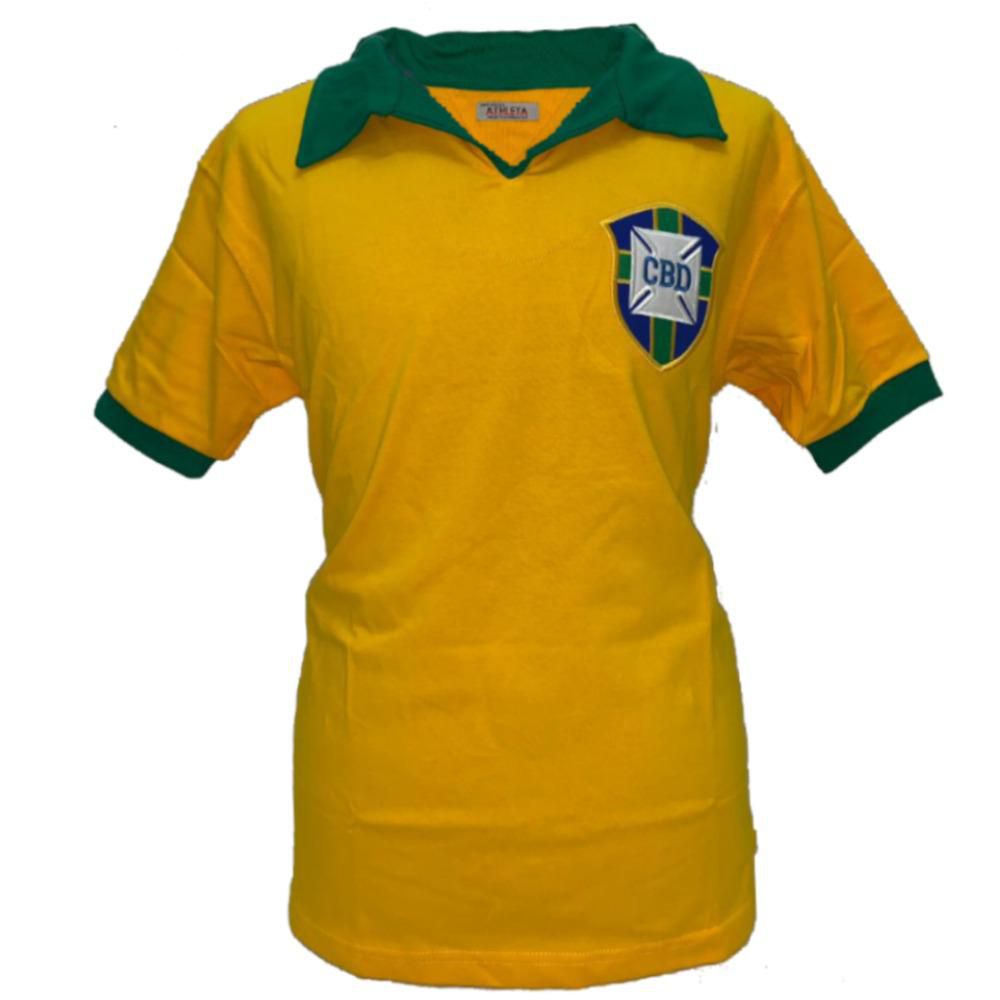 BRAZIL WORLD CUP 1962 ORIGINAL Retro Athleta ** PELÉ ** JERSEY
