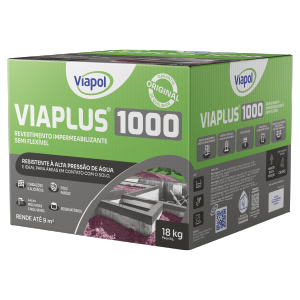Argamassa Polimérica Viaplus 1000 - 18kg -Viapol - Leste Imper - A