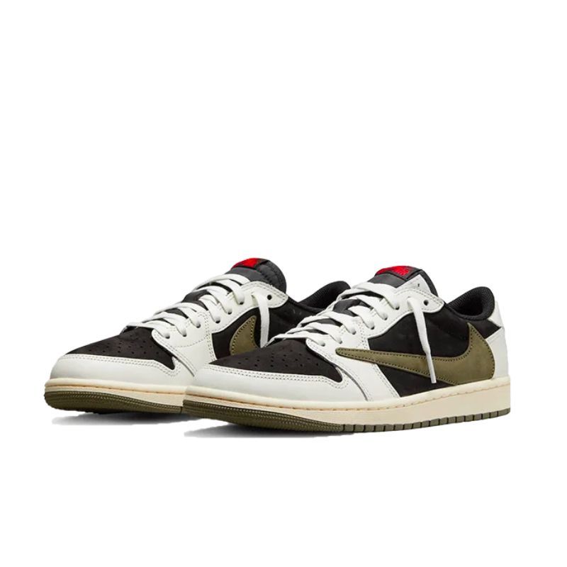 Tênis Air Jordan 1 Retrô Low OG SP Travis Scott Olive - DZ4137-106