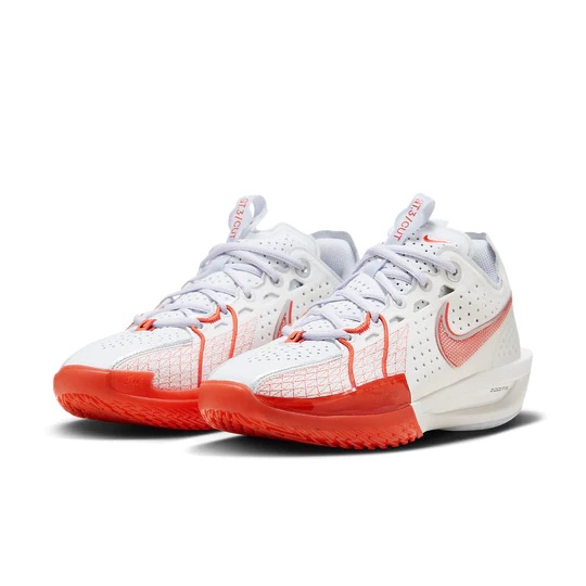 Tênis Nike Air Zoom G.T. Cut 3 EP White Picante Red - DV2918-101