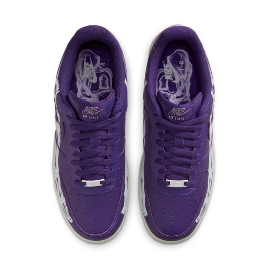靴 NIKE AIRFORTH1 purpleskeleton Tênis Nike Air Force 1 Low Purple Skeleton - CU8067-500
