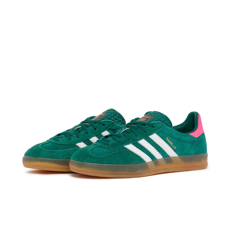 Tênis Adidas Gazelle Indoor Collegiate Green Pink - IG5929