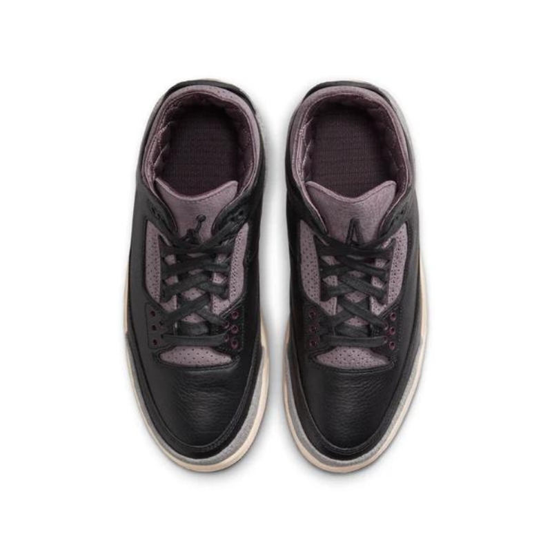 Tênis Air Jordan 3 Retrô OG SP x A Ma Maniere Black Violet Ore