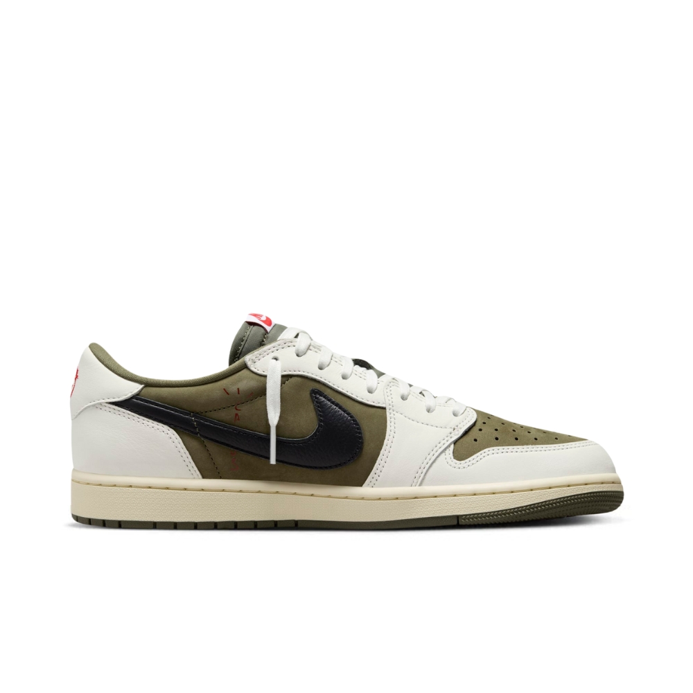 Tênis Air Jordan 1 Retrô Low OG x Travis Scott Medium Olive