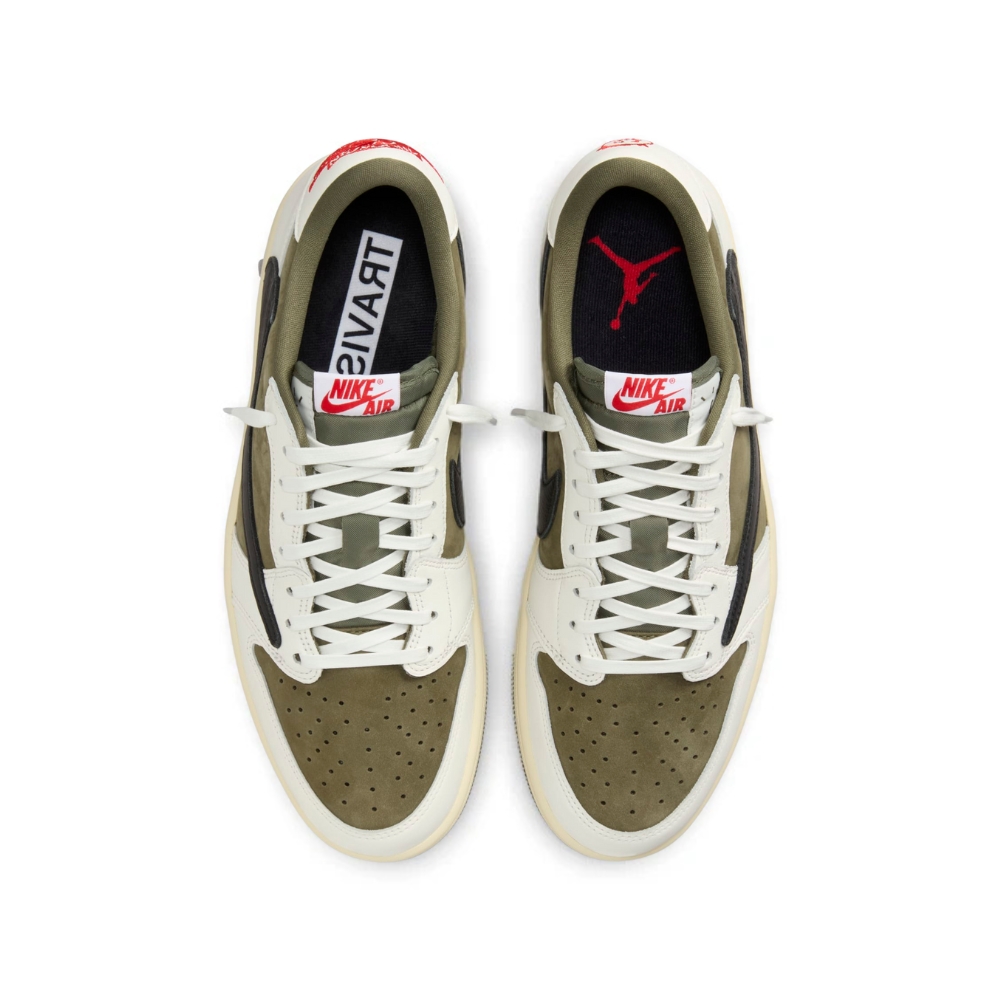 Tênis Air Jordan 1 Retrô Low OG x Travis Scott Medium Olive