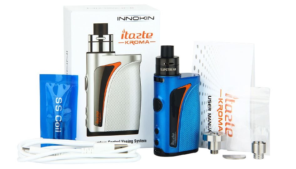 Kit iTaste KROMA 2000 mAh c/ Atomizador Slipstream - Innokin Kit iTaste KROMA 2000 mAh c/ Atomizador Slipstream - Innokin