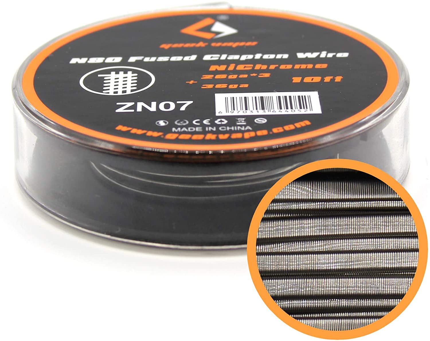 Fio N80 - Fused Clapton Wire ZN07- 3 Metros - GeekVape Fio N80 - Fused Clapton Wire ZN07- 3 Metros - GeekVape