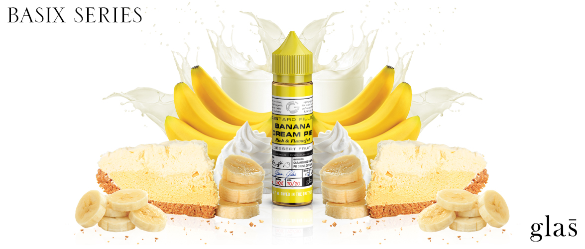 Líquido Banana Cream Pie - Basix Series - GLAS