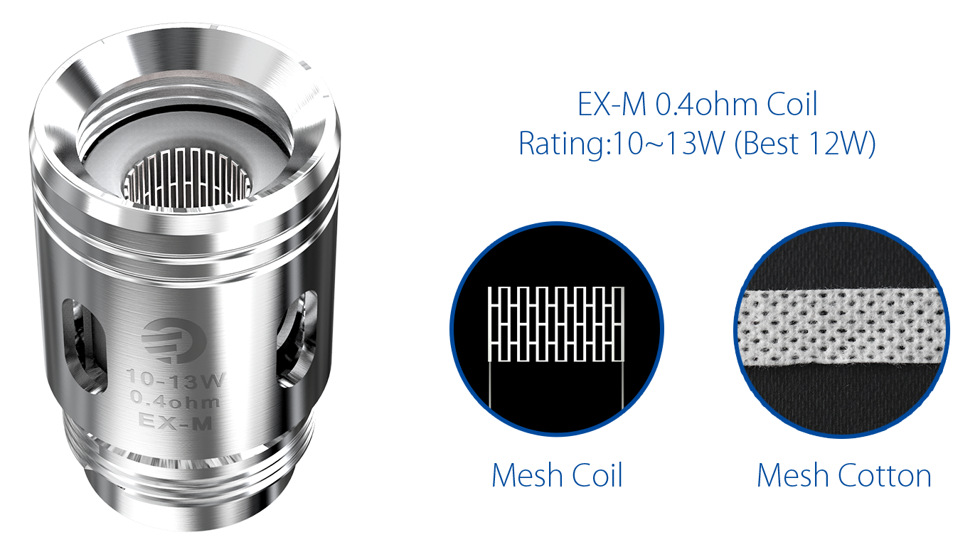 Bobina Coil Reposição (Resistência) p/ Exceed Grip - EX-M - Joyetech®