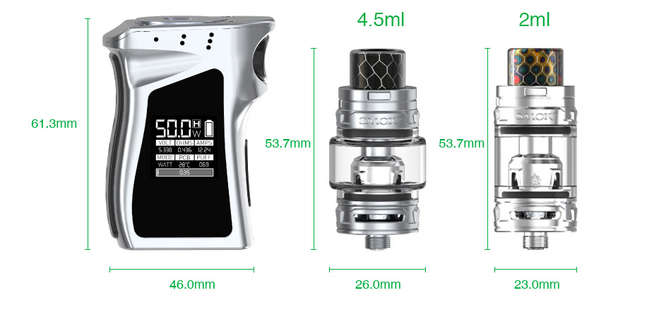 Kit Mag Baby 50W c/ Atomizador TFV12 Baby Prince – Smok™