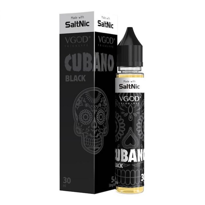 Líquido Cubano Black - SaltNic / Salt Nicotine - VGOD SaltNic